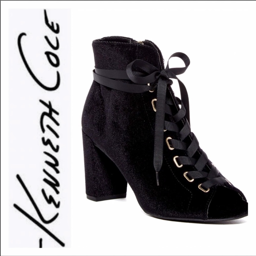 Kenneth Cole Reaction Lania Velvet Lace Up Boot
